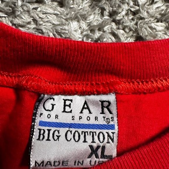 Vintage 90s Fort Worth Zoo Made in USA Red Shirt - Picture 3 of 3